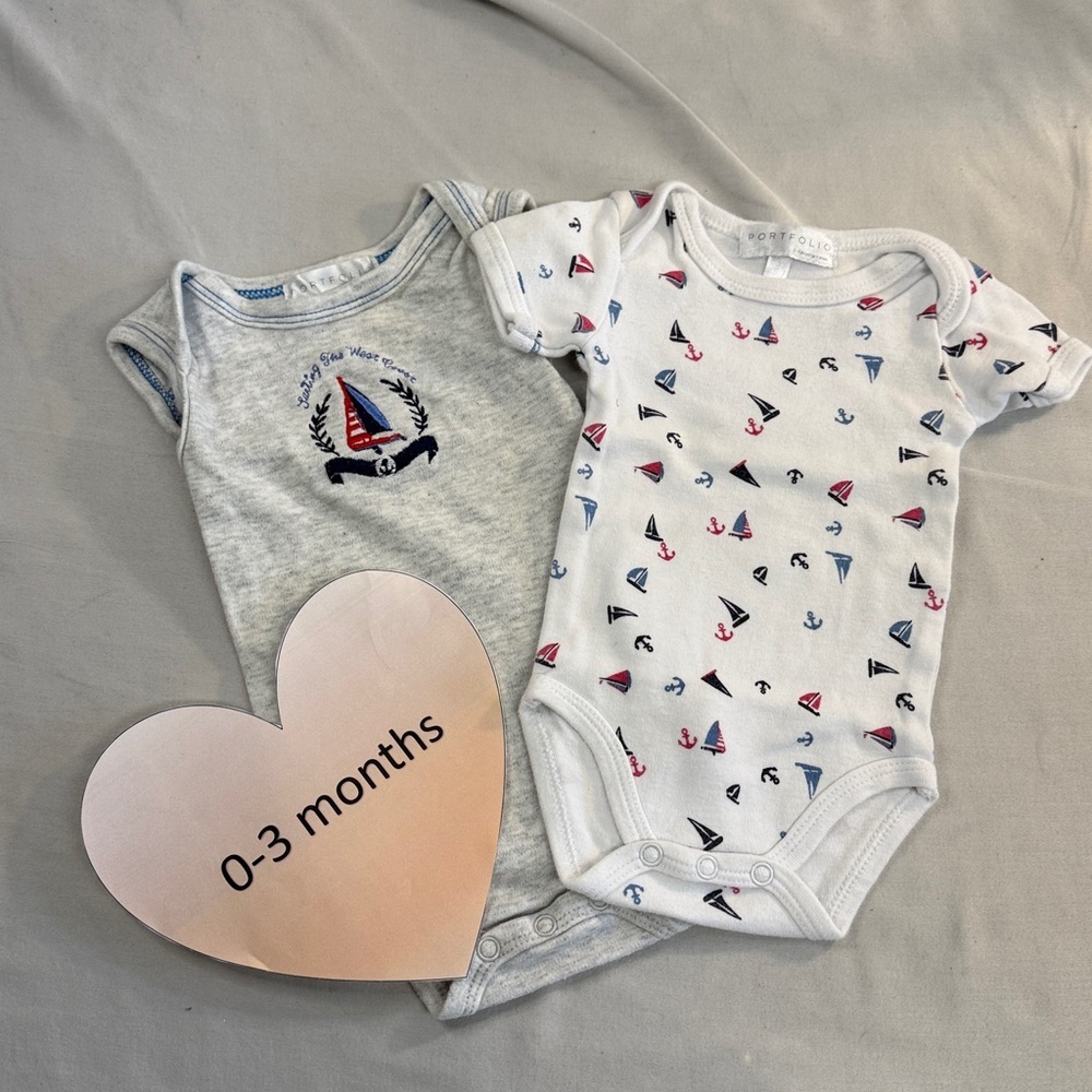 Portfolio - Nautical Themed Short Sleeve One Pieces Set